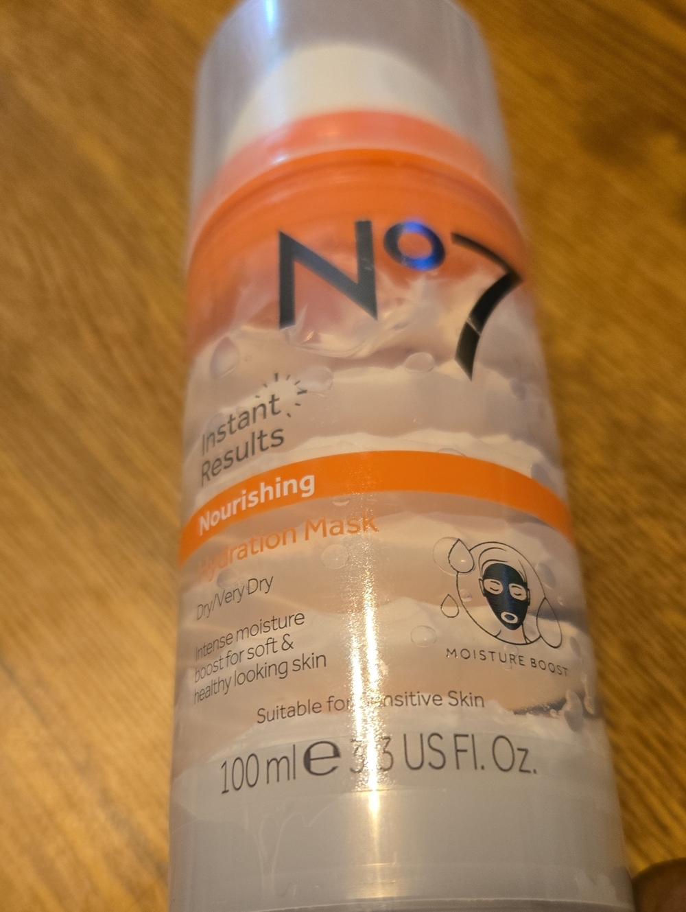 No7 Nourishing Hydration Mask — Orange & White